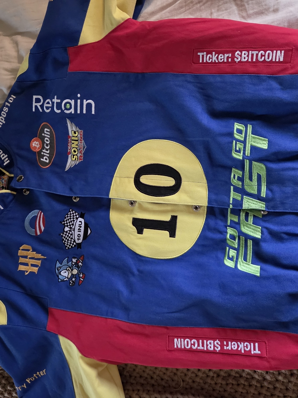 HarryPotterObamaSonic10Inc 1/10 Bomber Jacket. Memecoin Relic